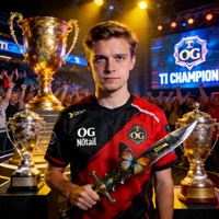 DOTA2选手N0tail - OG战队队长，两届TI冠军