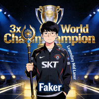 英雄联盟明星选手Faker李相赫 - 三届世界冠军，传奇中单